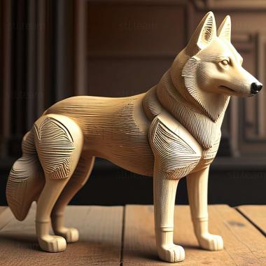 3D model Karelian husky dog (STL)